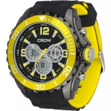 Crow-no Chronograph 5atm Sports Watch/yellow