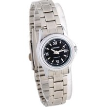 CURREN 8079 Stainless Steel Women's Analog Watch (Black)