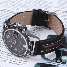 Curren Dial Clock Hours Hand Date Water Resistant Men Wrist Watch