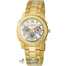 Custo On Time Starlight Cu053203 Gold Plated Women's Watch 2 Years Warranty