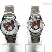 Cute Animation Pooh Steel Belt Lovers Watch Stainless Steel Belt Wat