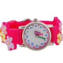 Cute Willis 255 Flower Pattern Children's 3d Watch For Kids Girls Gift