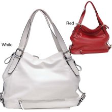 Dasein Belted Hobo Bag (White)