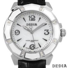 DEDIA 6201LL026 Stainless Steel Color J-K SI2-SI3 Diamond and Mother