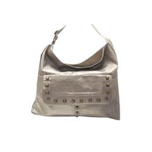 Del Mano Flap Studded Hobo Bag