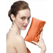 Dessy Evening Clutch Purse in Clementine