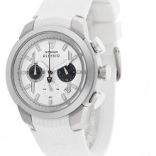 Detomaso Alessio Chronograph Men's Quartz Watch With White Dial Analogue Display And White Silicone Strap Dt2001-B