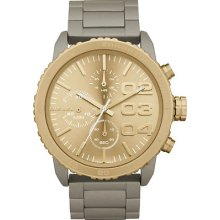 Diesel Dz5303 Advanced Gold Dial & Sand Grey Steel Women's Watch - & On Sale