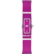 DKNY Fuchsia Enamel Half-Bangle Watch - Fuchsia