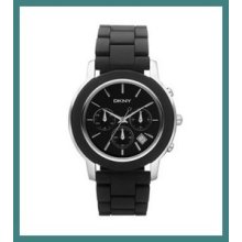 Dkny Ladies Blk Acrylic Chronograph Watch. Ny8355. Cheapest On Ebay