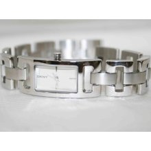 Dkny Ladies White Dial Solid Stainless Steel Stylish Casual Watch Ny4655 $95