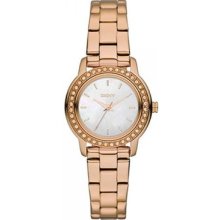 Dkny Ny8598 Glitz Bezel Rose Gold Stainless Ladies Watch In Original Box