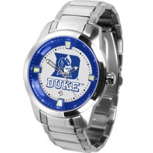 Duke Blue Devils Logo- Mens Titan Steel Watch