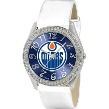 Edmonton Oilers Glitz Wht Watch