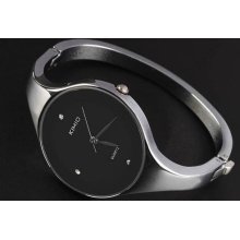 Elegant Women Ladies Quartz Analog Wrist Bangle Stainless Watch Delicate