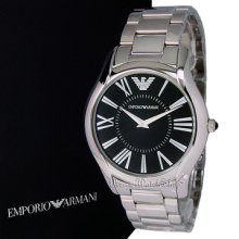 Emporio Armani Super Slim Ar2022 Stainless Steel Men's Watch (new In Box)