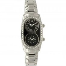 Esprit Quartz Athena Black Ladies Dual Time Fashion Watch EL101192F09