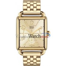 Esq 07101408 Watch Origin Ladies Golden Dial Quartz Movement 7101408