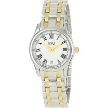 Esq By Movado Filmore Two-tone Lady's Watch 07101370 Womens Ladies