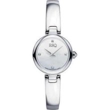 Esq By Movado Women's Watch 07101360 Intrigue Stainless Steel Bangle Bracelet