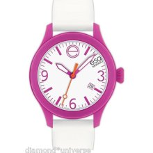 Esq Movado Watch, Unisex Swiss Esq One White Silicone Strap 43mm 07301438