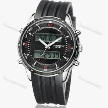 Eyki Digital Pointer Date Display Men Japan Quartz Wrist Watch Black Lg00