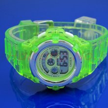 Fashion Ohsen Digital Alarm Stop Led Boys Waterproof Sport Watch