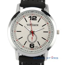 Fashion Smart Men Tennis Casual Sports Silicone White Dial Quartz Wrist Watch