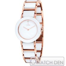 Fjord - Ladies Celilia White Ceramic Bracelet Watch - Fj-6004-44