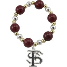 Florida State Seminoles (FSU) Logo Stretch Beaded Bracelet