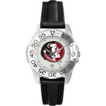 Florida State Seminoles wrist watch : Florida State Seminoles (FSU) Ladies Gameday Watch with Leather Band