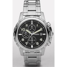 Fossil Fs4542 Gents Steel Bracelet Stainless Steel Case Chronograph Watch