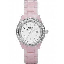 Fossil Watch Es2688 Ladies Mini Pink Faux Mop Stella Es-2688