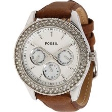 Fossil Women's Es2996 Stella Tan Leather Watch