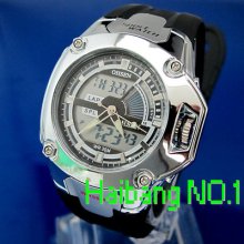 Free Ohsen Quartz Analog Digital Water Resistant Mens Sport Wrist Watch Gift