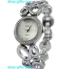 Fw769a Shiny Silver Band Pnp Shiny Silver Watchcase White Dial Bracelet Watch