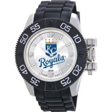 Game Time Black Mlb-Bea-Kc Men'S Mlb-Bea-Kc Beast Kansas City Royals Round Analog Watch