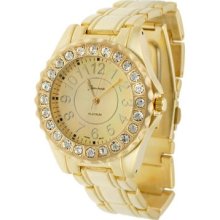 Geneva Platinum Women's Quartz Base Metal Bracelet Watch