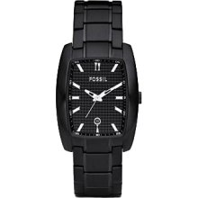 Gentleman's Three Hand Black Ion Plated Watch