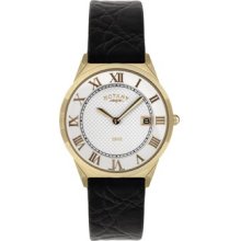 Gents Rotary Slim Rose Gold Swiss Made Dress Date Watch Gs0800/01