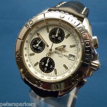 Gents Stainless Steel Breitling Aeromarine Chrono Shark Wristwatch