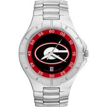 Georgia bulldogs men's chrome alloy watch