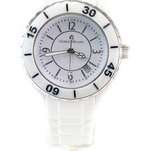 Giorgio Milano St 866st0111 White Dial White Rubber Band Quartz Men's Watch