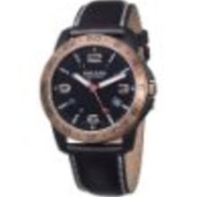 Golana Swiss Men's AE320-1 Aero Steel Leather Two Time Zone