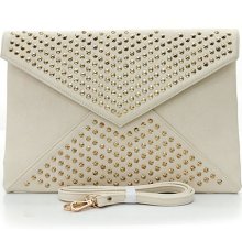 Gold Studded Oversized Envelope Clutch