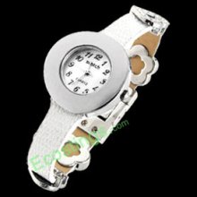 Good Jewelry Faux Leather Band Rhinestone Ladies' Women's Watch