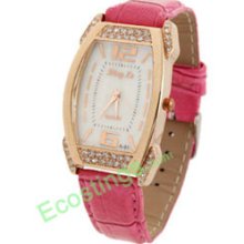 Good Jewelry Lady Rose Pink Quartz Watch Wrist Watch