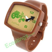 Good Jewelry Lovely Children Brown Band Wrist Watch