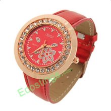 Good Jewelry Round Dial Ladies Crystals Wrist Watch