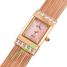 Good Jewelry String Linked Watchband Quartz Wristwatch